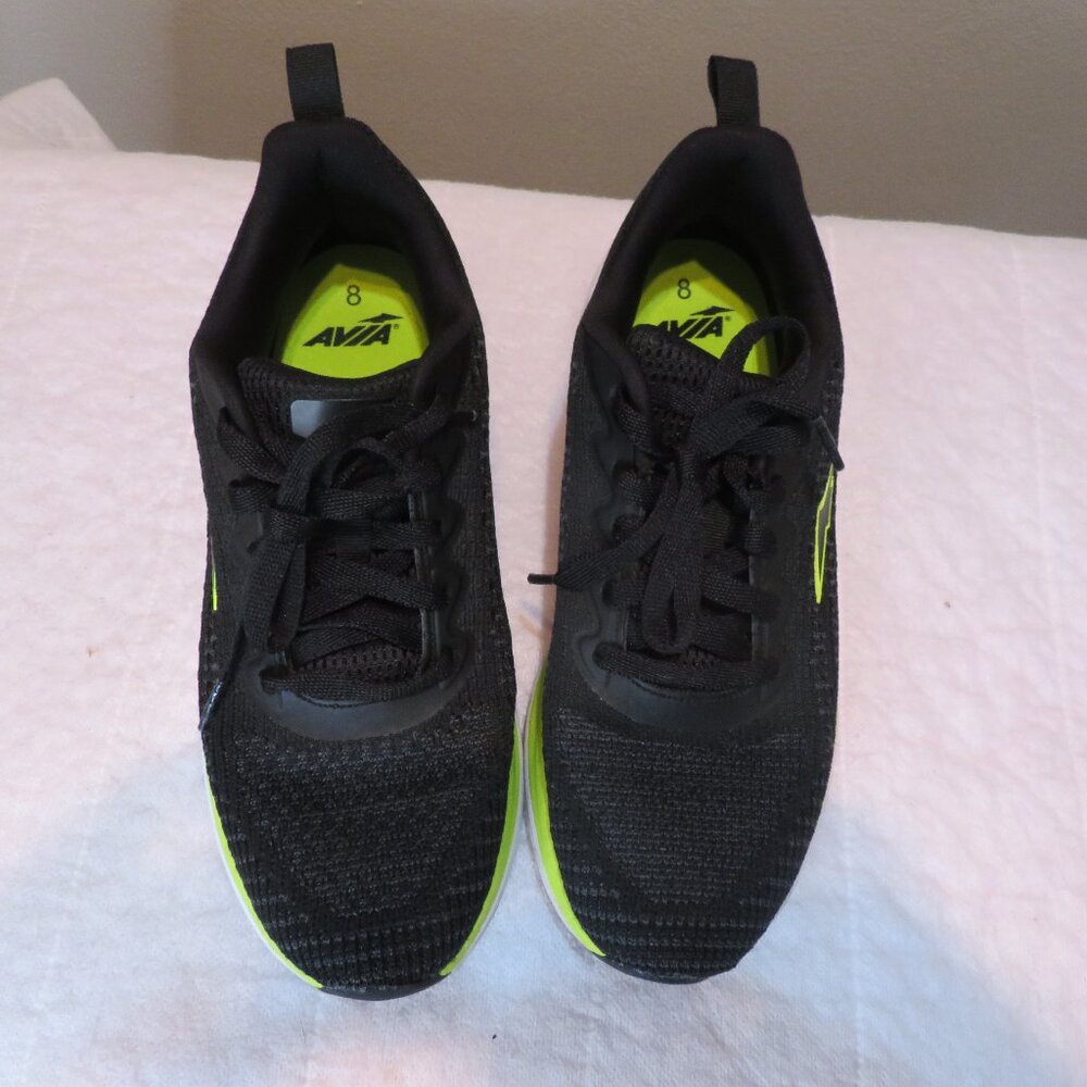 Avia Black‎ Green Mesh Sneakers
